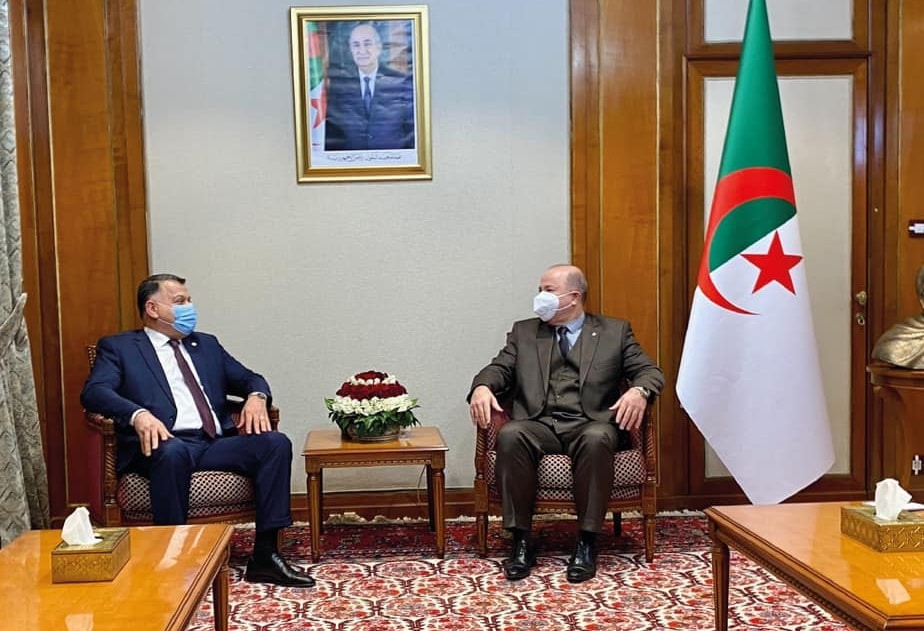 صورة أيمن بن عبد الرحمان يستقبل وزير الداخلية بحكومة الوحدة الوطنية الليبية